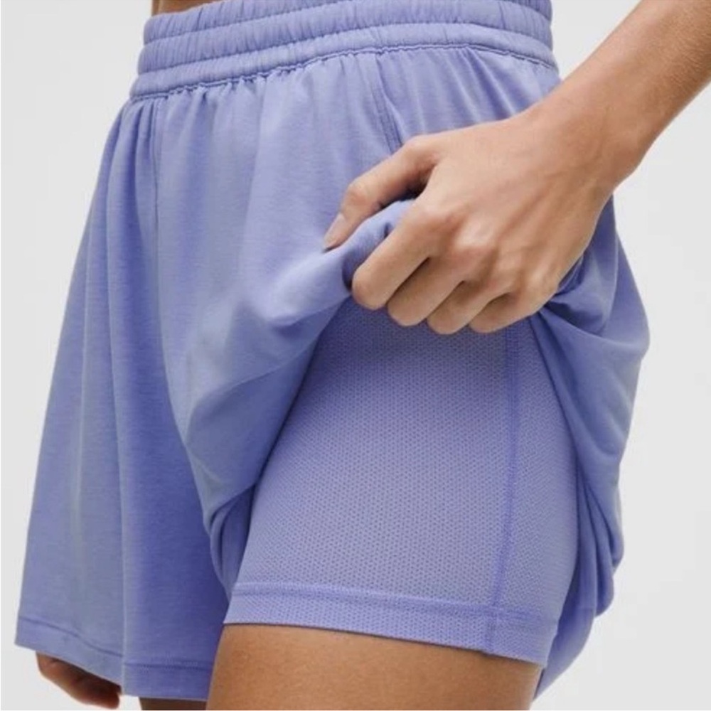 lululemon athletica Lavender Athletic Shorts with Built-In Liner